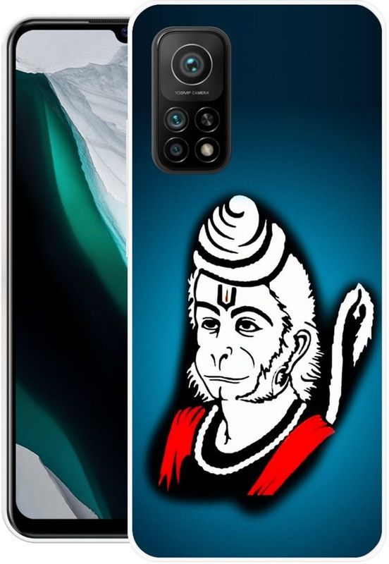 MUSKAY Back Cover for Mi 10T Pro  (Blue, White, Grip Case, Silicon, Pack of: 1)