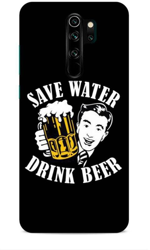 Coverland Back Cover for Mi Redmi Note 8 Pro  (Black, White, Waterproof)