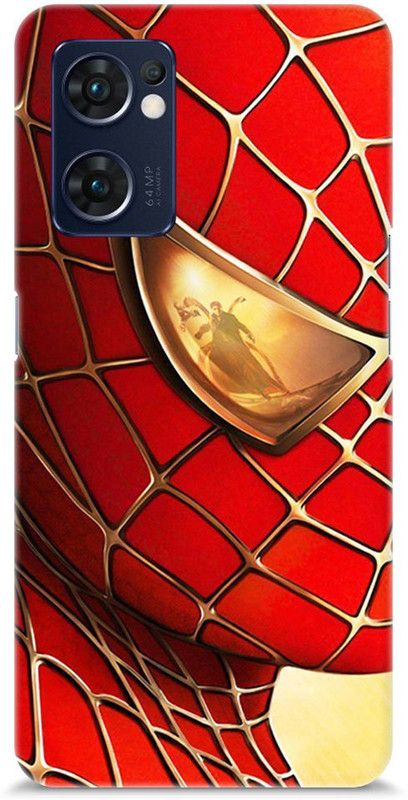 Mast Kalandar Back Cover for OPPO Reno7 5G  (Red, Gold, Hard Case)