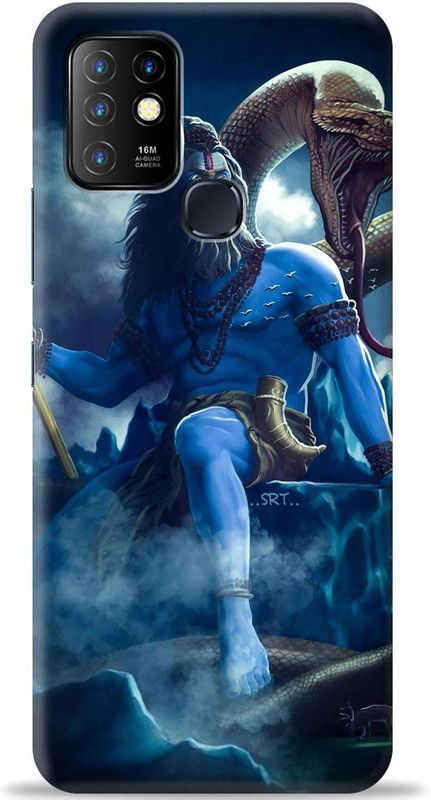 Loffar Back Cover for Infinix Hot 10  (Blue, Shock Proof, Pack of: 1)