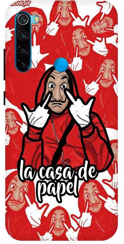PICHKU Back Cover for REDMI NOTE 8-M1908C3JH-NEW,JOKER,ANONYMOUS,BLADE,HACKER,MASK,VILLAIN  (Red, Hard Case, Pack of: 1)