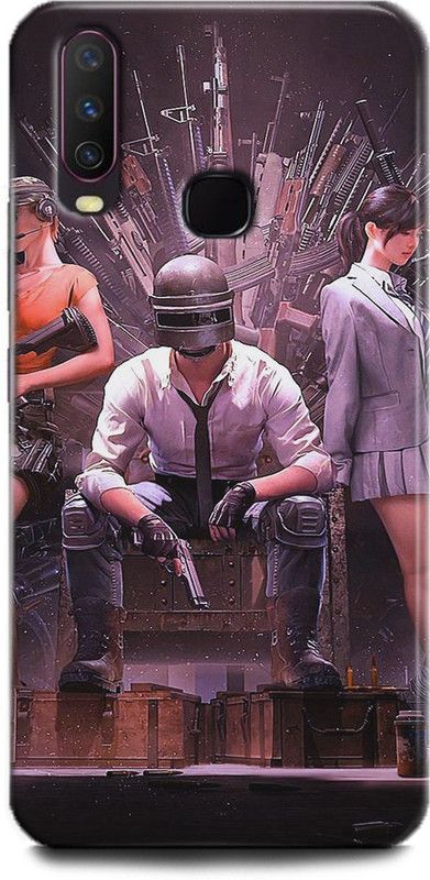 INDICRAFT Back Cover for Vivo Y15, Vivo 1901, Pubg, Printed  (Multicolor, Shock Proof)