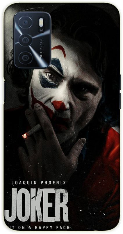 iprinto Back Cover for Oppo A53s 5G, Oppo A16 Joker Back Cover  (Black, Hard Case, Pack of: 1)