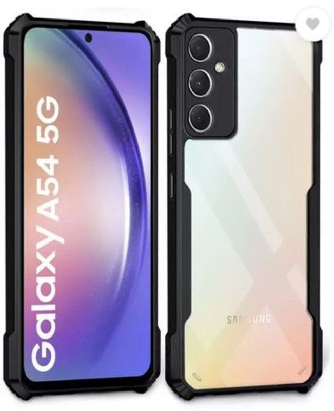 Sciforce Back Cover for SAMSUNG Galaxy A54 5G, Samsung Galaxy A54 5G, IP  (Black, Transparent, Grip Case, Pack of: 1)