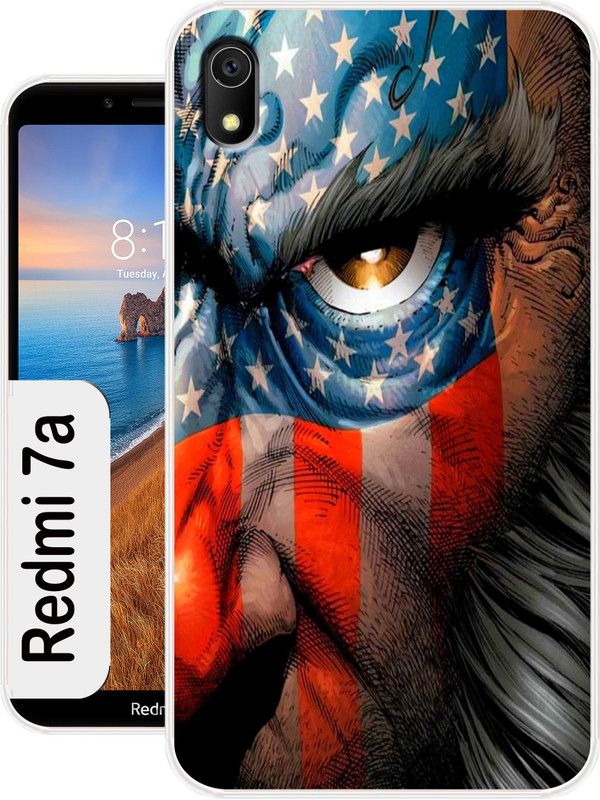 Discount Master Back Cover for Mi Redmi 7A  (Multicolor, Dual Protection, Silicon, Pack of: 1)