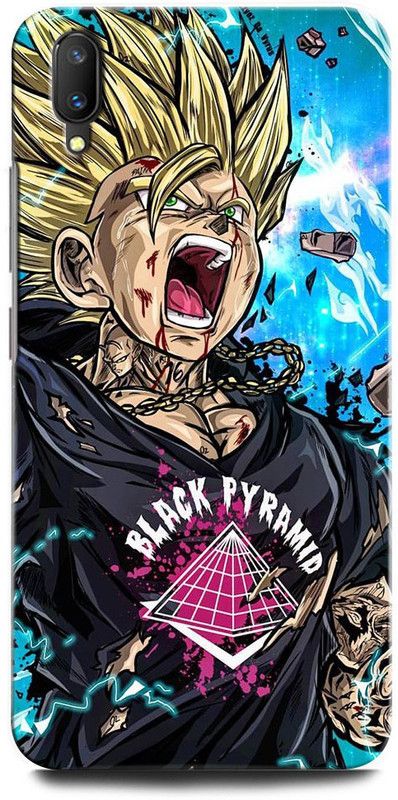 ORBIQE Back Cover for Vivo V11 Pro 1804 GOKU, DRAGON BALL Z, ANIME, SUPERSAIYAN  (Multicolor, Hard Case, Pack of: 1)