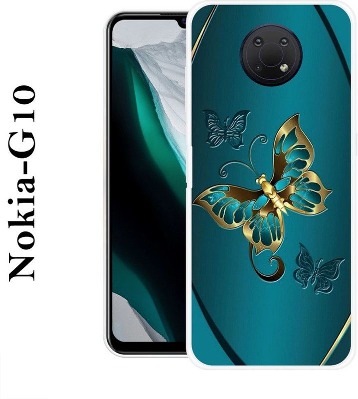 KUDI Back Cover for Nokia G10  (Blue, Grip Case, Silicon)