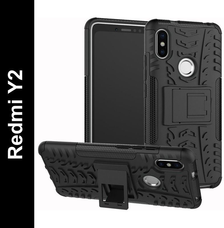 ROSALINE Back Cover for Mi Redmi Y2  (Black, Shock Proof)