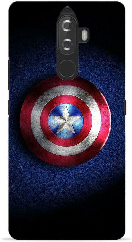 NDCOM Back Cover for Lenovo K8 Plus Avengers End Game Captain America Shield Printed  (Multicolor, Hard Case, Pack of: 1)