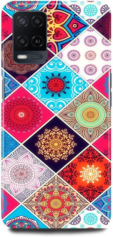 FRONK Back Cover for OPPO A54, CPH2239, MANDALA, ART, ABSTRACT, ART  (Multicolor, Hard Case, Pack of: 1)