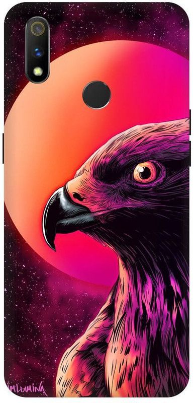 URCHIN Back Cover for Realme 3 Eagle, Dark, Illuminati, Cool  (Multicolor, Shock Proof, Pack of: 1)