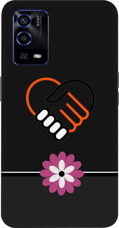 Zefroz Back Cover for Oppo A55  (Black, Waterproof, Silicon)