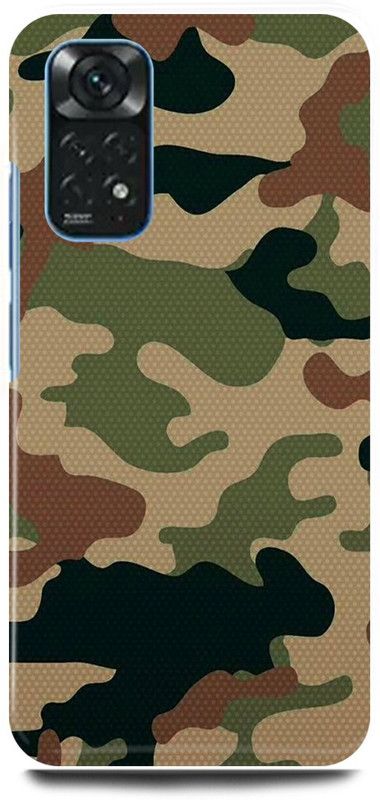 play fast Back Cover for Redmi Note 11 INDIAN, ARMY, TEXTURE, DRESS  (Khaki, Hard Case, Pack of: 1)