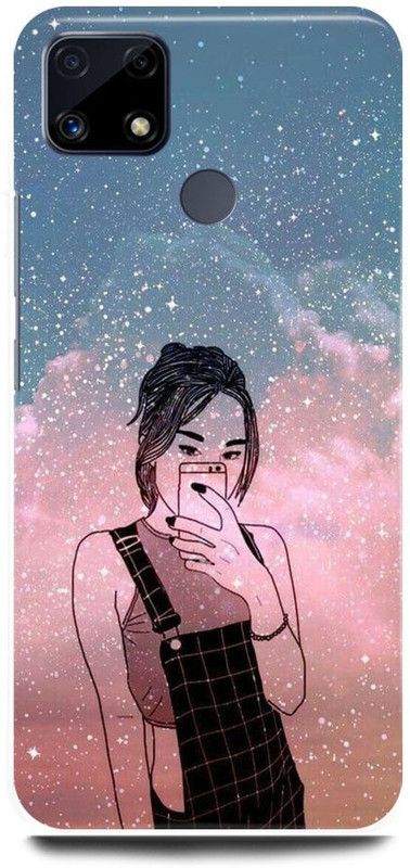FRONK Back Cover for Realme C25s, RMX3197, CUTE, LOVELY, GIRL, SELFIE, GIRL  (Multicolor, Hard Case, Pack of: 1)