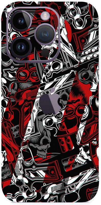Jeeva Creation iPhone 14 Pro Max Mobile Skin  (Ultra Super Color Arms Skin With High Matte Finish.)