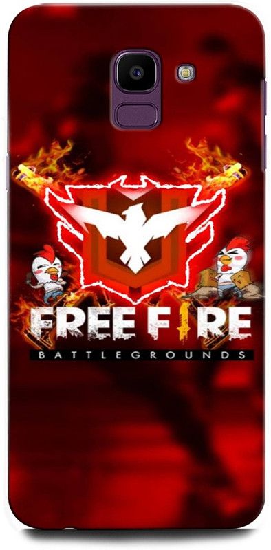ORBIQE Back Cover for SAMSUNG Galaxy J6 SM-J600GZKHINS FREEFIRE, JUEGO, GUN, METAL, FIRE, BACKGROUND, GAME, ARMY  (Multicolor, Hard Case, Pack of: 1)