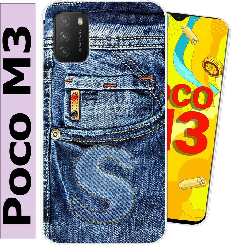 Goldista Back Cover for Poco M3  (Multicolor, Flexible, Silicon, Pack of: 1)