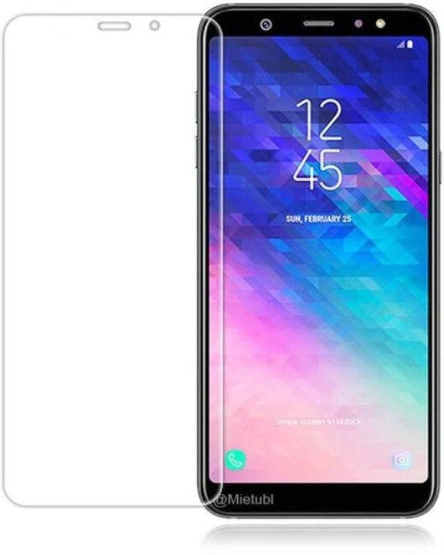 MOBIRUSH Tempered Glass Guard for Samsung Galaxy A6 Plus  (Pack of 1)