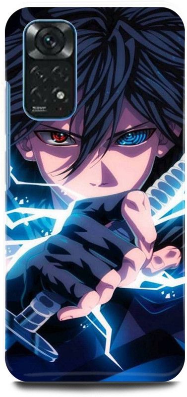 play fast Back Cover for Redmi Note 11S NARUTO, SHIPUDDEN, SUSUSKE, UCHIHA, ANIME, BOY, NEON  (Blue, Hard Case, Pack of: 1)