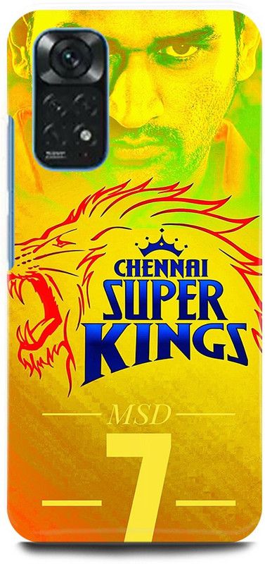 play fast Back Cover for Redmi Note 11 MS, DHONI, MAHENDER, SINGH, DHONI, CSK  (Yellow, Hard Case, Pack of: 1)