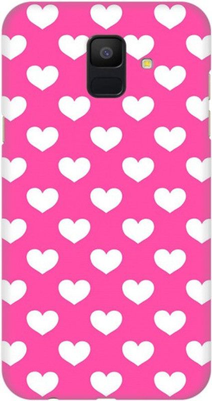 COBIERTAS Back Cover for Samsung Galaxy A6  (Pink, White, Hard Case)