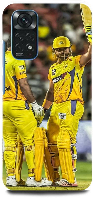 play fast Back Cover for POCO M4 Pro MS, DHONI, MAHENDRA, SINGH, DHONI, SURESH, RAINA  (Yellow, Hard Case, Pack of: 1)