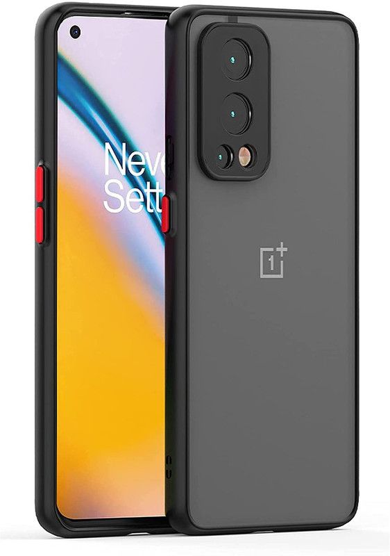 kanha enterprisess Back Cover for One Plus Nord 2  (Black, Hard Case)