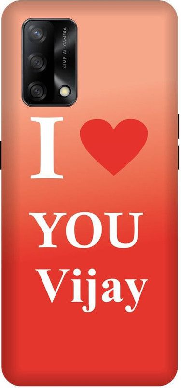SAVETREE Back Cover for Oppo F19, CPH2219, Oppo F19s, CPH2223, Love U Vijay  (Multicolor, 3D Case, Pack of: 1)