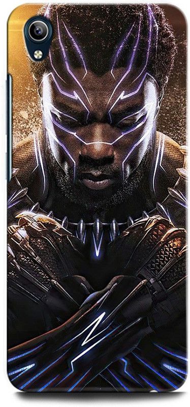 GRAFIQE Back Cover for Vivo Y90 1908 BLACKPHANTER, BLACKPHANTERMASK, AVENGER, MARVEL, SUPERHERO  (Multicolor, Shock Proof, Pack of: 1)