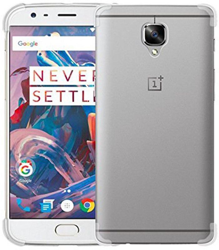 msanss Back Cover for OnePlus 3T  (Transparent, Shock Proof, Silicon, Pack of: 1)