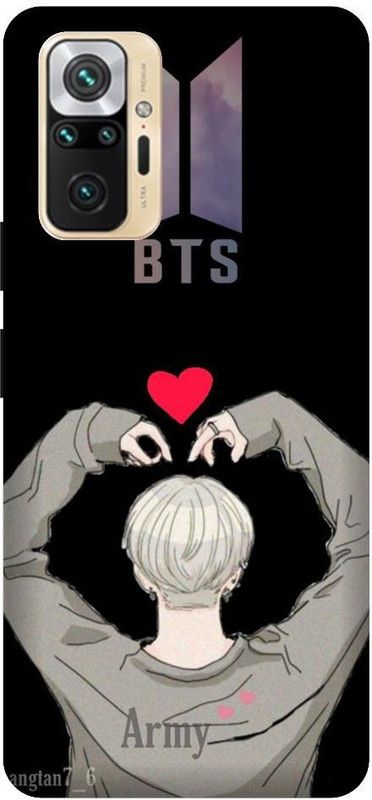 GRAFIQE Back Cover for REDMI Note 10 Pro M2101K6P BTS X ARMYJUNGSHOOK, KOREAN, HEARTBEAT, BTS, BEAT, SINGER  (Multicolor, Shock Proof, Pack of: 1)