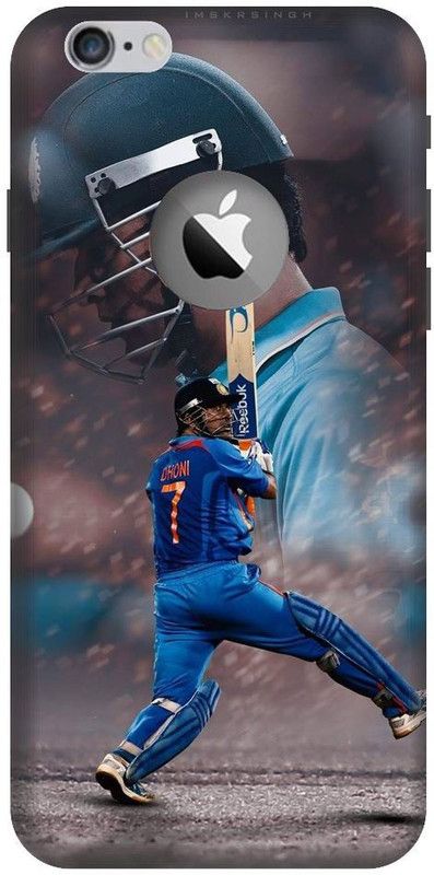 BYXIS Back Cover for iphone 6 cut Dhoni, Mahi, Mahendra singh Dhoni, Captain, india cricket, player, msd, sports  (Multicolor, Shock Proof, Pack of: 1)