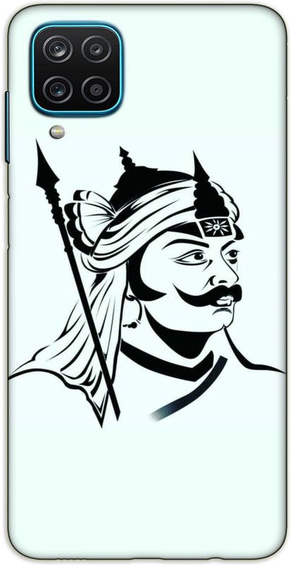 iprinto Back Cover for Samsung Galaxy A12 Maharana Pratap Back Cover  (White, Hard Case, Pack of: 1)