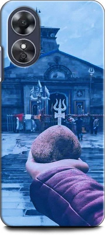 WallCraft Back Cover for OPPO A17, CPH2477 KEDARNATH, SHIVJI, LORD SHIVA, MAHADEV, BHOLENATH  (Multicolor, Dual Protection, Pack of: 1)
