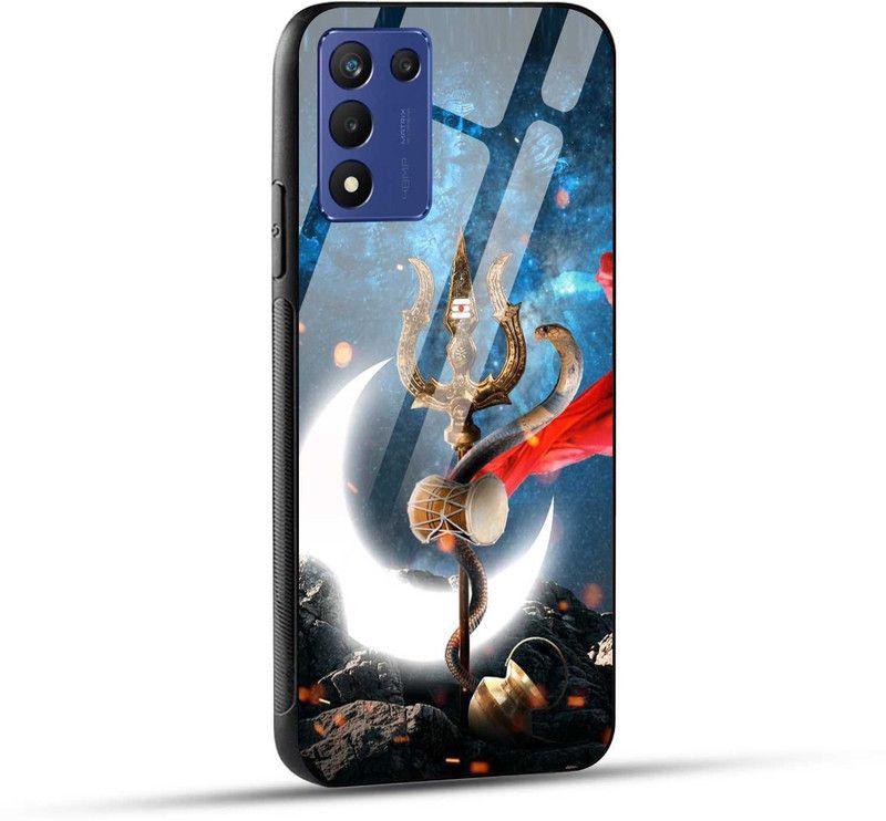 NDCOM Back Cover for Realme 9 5G SE Lord Shiv Spiritual Printed Glass Case  (Multicolor, Grip Case, Pack of: 1)