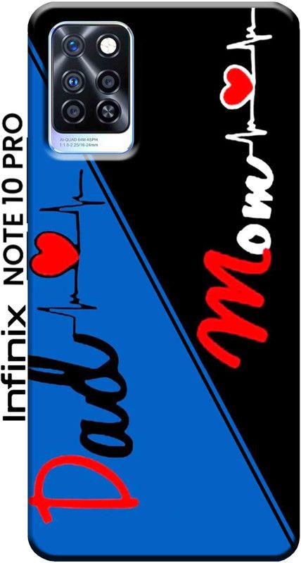 YornoSis Back Cover for Infinix Note 10 Pro  (Blue, Black, Silicon, Pack of: 1)