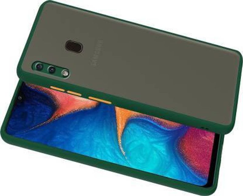 OffersOnly Back Cover for Samsung Galaxy M10s Drop Protection  (Green, Matte Finish, Silicon, Pack of: 1)