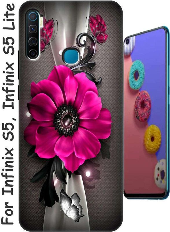Sheorano Back Cover for Infinix S5/ Infinix S5 Lite 2772  (Maroon, Anti-radiation, Silicon, Pack of: 1)