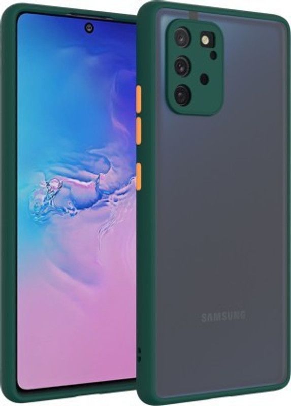 Cermarise Back Cover for Samsung Galaxy A91  (Green, Camera Bump Protector, Pack of: 1)