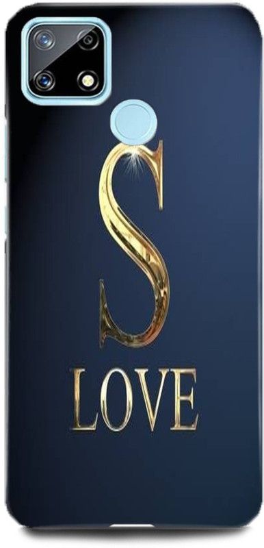 FUGGA Back Cover for Realme C25s, RMX3197, S, LETTER, ALPHABET, LOVE, S, NAME  (Multicolor, Hard Case, Pack of: 1)