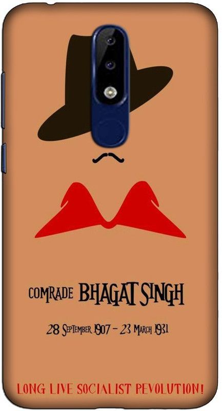 CROKIAN Back Cover for Nokia 6.1 Plus Bhagat singh Back Cover  (Multicolor, Hard Case, Pack of: 1)