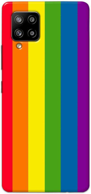 NDCOM Back Cover for Samsung Galaxy M42 5G Stripes Rainbow Colors Printed  (Multicolor, Hard Case, Pack of: 1)