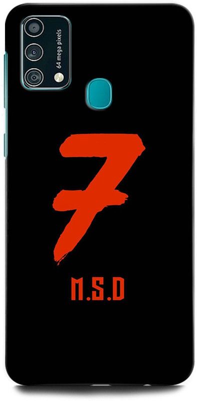 ORBIQE Back Cover for Samsung Galaxy F41 MS DHONI 7, MAHENDRA SINGH DHONI, DHONI, CRICKET, JERSEY  (Multicolor, Hard Case, Pack of: 1)