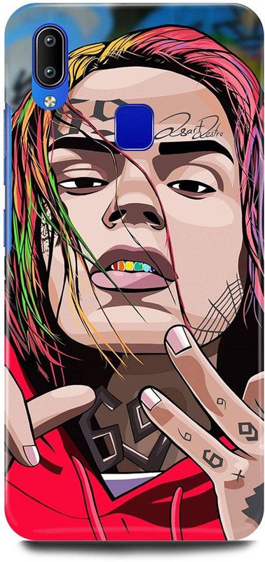 JUGGA Back Cover for Vivo Y93, 1814, TEKASHI, GOOBA, CUTE, GIRL  (Red, Hard Case, Pack of: 1)