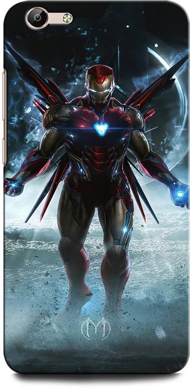 GRAFIQE Back Cover for Vivo Y69 1714 IRON MAN, IRON MAN MASK, AVENGER, MARVEL, COMIC, END GAME  (Multicolor, Shock Proof, Pack of: 1)