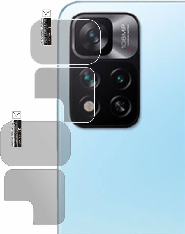 POLENTA Back Camera Lens Glass Protector for Xiaomi 11i 5G, Xiaomi 11i Hyper Charge 5G, REDMI NOTE 11 PRO PLUS  (Pack of: 2)