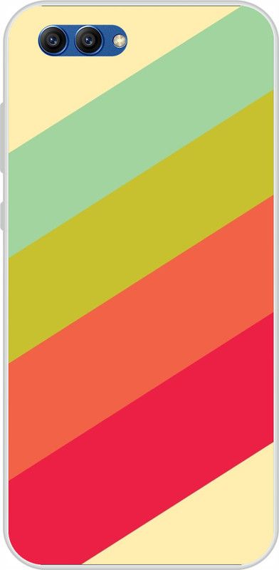 Wellcase Back Cover for Honor View 10  (Multicolor, Dual Protection, Silicon, Pack of: 1)