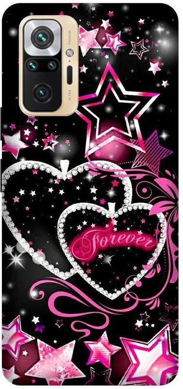 GRAFIQE Back Cover for REDMI Note 10 Pro M2101K6P HEART, ROSE, LOVE, FLOWER, COUPLE LOVE  (Multicolor, Shock Proof, Pack of: 1)