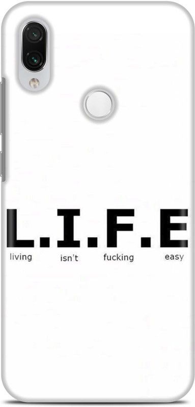 Sankee Back Cover for MI Xiaomi Redmi Note 7  (Black, Hard Case)