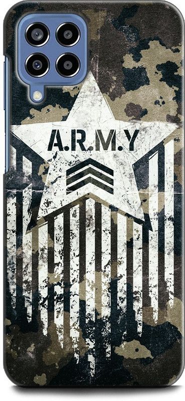 WallCraft Back Cover for SAMSUNG Galaxy M33 5G ARMY, TXTURE, UNIFORM, MILITARY, COMO EDGE, DRESS  (Multicolor, Dual Protection, Pack of: 1)